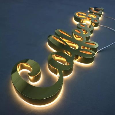 Segnale di luce a LED in metallo personalizzato per interni ed esterni