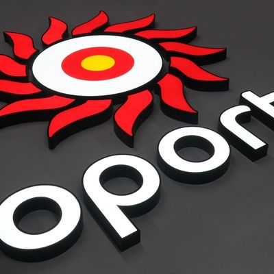 25C personalizzato in acciaio inossidabile per il muro interno Lettera Logo Segno per display pubblicitario