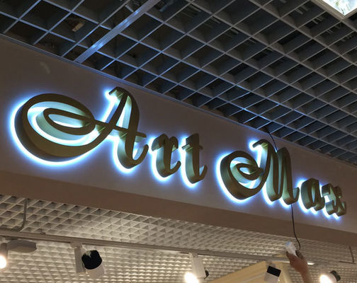 3D Custom Seiko retroilluminato LED Word In acciaio inossidabile cartello di canale lettera segno per negozio al dettaglio