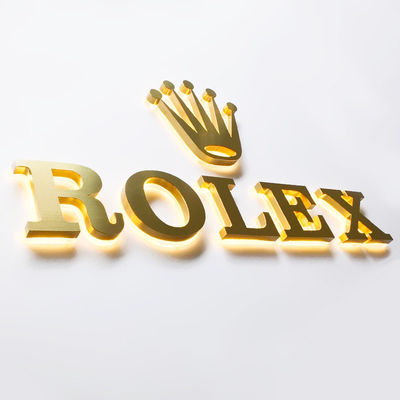 Segno retroilluminato metallo per lampada a lettera in alluminio a LED 3D personalizzata