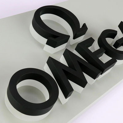 Segno retroilluminato metallo per lampada a lettera in alluminio a LED 3D personalizzata