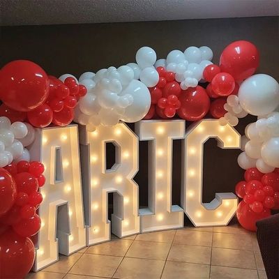 Acciaio inossidabile LED Marquee Lettere d'amore per decorazioni di nozze luci perfetto aggiunta