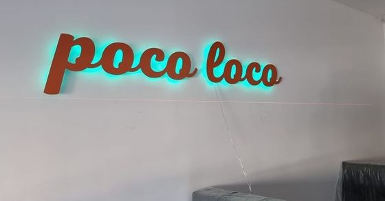 Segnale di luce a LED in metallo personalizzato per interni ed esterni