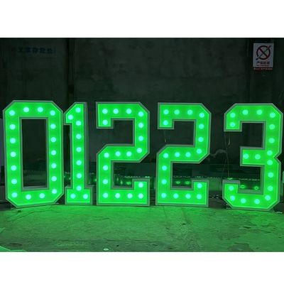 Acciaio inossidabile Mini Wedding LED Marquee Letters Light per la festa di arredamento in albergo