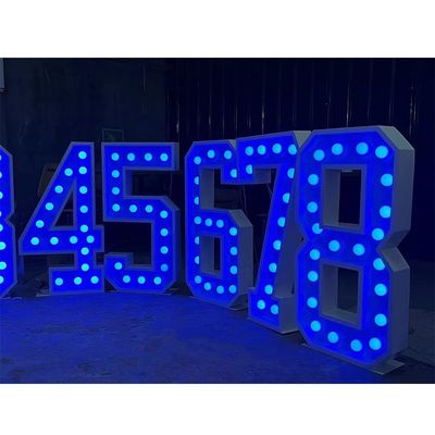 Lettere LED in acciaio inossidabile personalizzate per la festa di nozze all' aperto