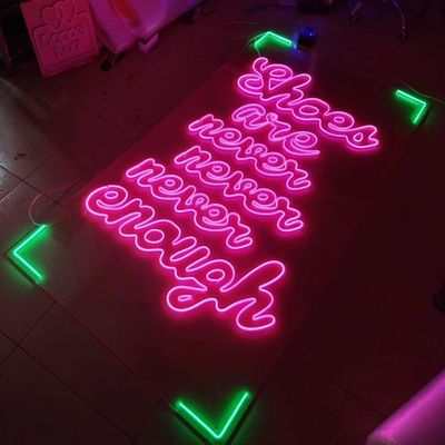 Segno di neon a LED personalizzato Festa di compleanno Favori per la parete Decorazione della stanza rosa Segni di neon di compleanno