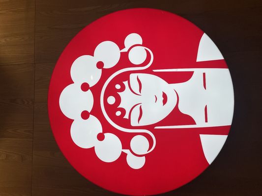 Casella di luce a LED a colori personalizzata montata a muro in alluminio a telaio sottile per la vendita di negozi di catena