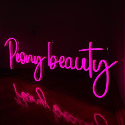 Lettere di segnale al neon personalizzate per esterni montate a parete con tensione di ingresso e materiali da 100-240V