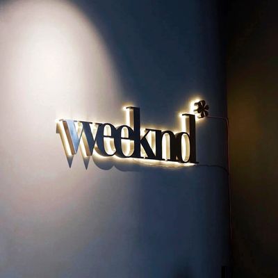 50000 ore di lavoro per tutta la vita Segnaletica 3D acrilica LED segnale luminoso per matrimonio