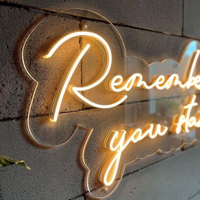 Tea Green Custom Wall Hanging Neon Sign Light USB/batteria alimentata regalo di compleanno Arte murale Led Neon Night Light