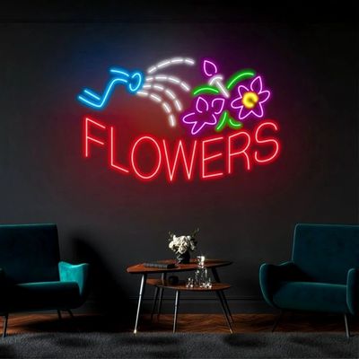 Tea Green Custom Wall Hanging Neon Sign Light USB/batteria alimentata regalo di compleanno Arte murale Led Neon Night Light