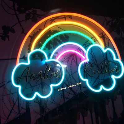 Tea Green Custom Wall Hanging Neon Sign Light USB/batteria alimentata regalo di compleanno Arte murale Led Neon Night Light