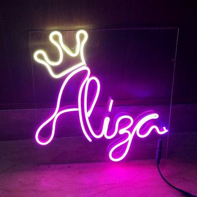 Tea Green Custom Wall Hanging Neon Sign Light USB/batteria alimentata regalo di compleanno Arte murale Led Neon Night Light