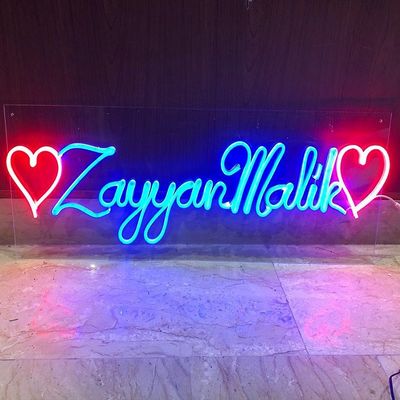 Tea Green Custom Wall Hanging Neon Sign Light USB/batteria alimentata regalo di compleanno Arte murale Led Neon Night Light