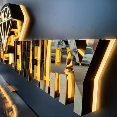Moduli LED illuminano lettere e loghi personalizzati in acciaio inossidabile per la tua azienda