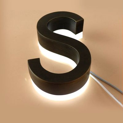 Moduli LED illuminano lettere e loghi personalizzati in acciaio inossidabile per la tua azienda
