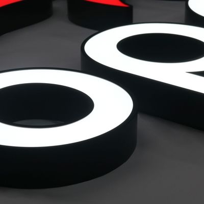 25C personalizzato in acciaio inossidabile per il muro interno Lettera Logo Segno per display pubblicitario