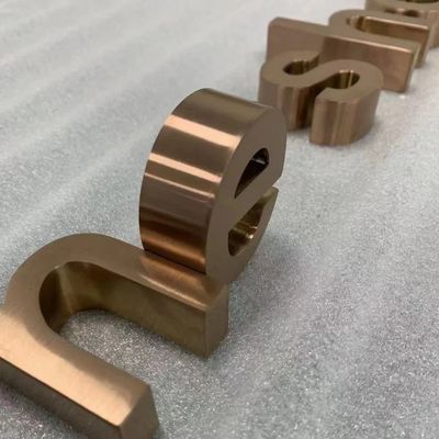 Pubblicità in oro Segnali elettronici a LED 3D per il logo del negozio