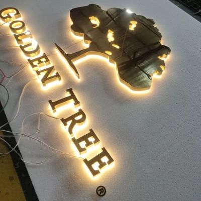 28C in acciaio inossidabile Lettera alfabetico segnaletica esterna LED luce metallica Segno logo 3D personalizzato