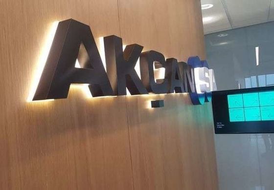 28C in acciaio inossidabile Lettera alfabetico segnaletica esterna LED luce metallica Segno logo 3D personalizzato