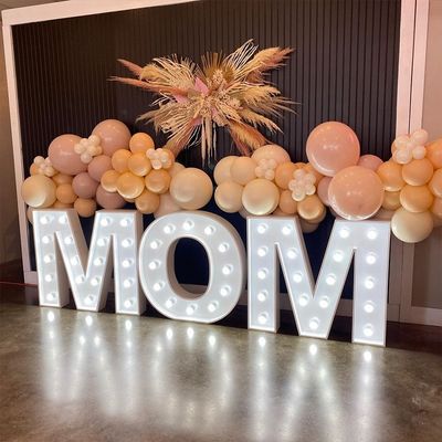 Numeri a LED Giant Light Up Lettere a Led Marquee Lettere alfabetico per la festa di compleanno