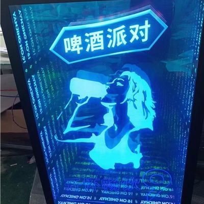50000 ore di vita Smart Wall Hang Custom Rgb Decorazione Infinity Mirror 3D