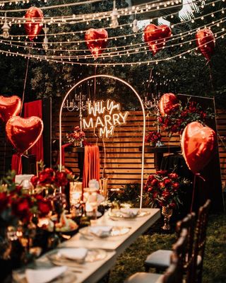 Proposta di matrimonio cartello al neon Marquee illumina lettere Decorazione