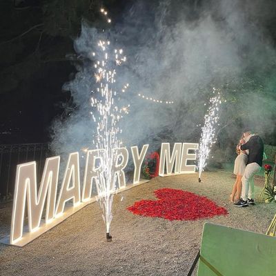 Marquee personalizzato illumina lettere segno al neon per il tuo matrimonio Un matrimonio fatto in cielo