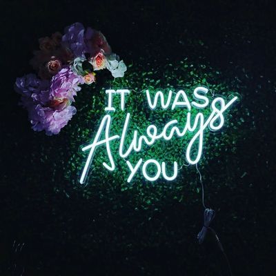 Marquee personalizzato illumina lettere segno al neon per il tuo matrimonio Un matrimonio fatto in cielo