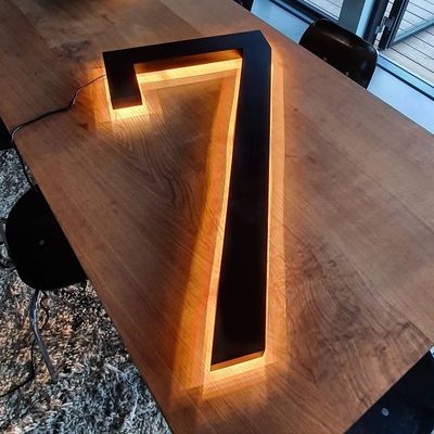 Segnaletica esterna Logo 3d personalizzato retroilluminato segnale luminoso per aziende Illuminazione pubblicitaria