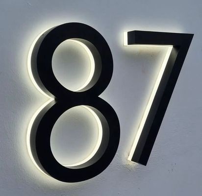 Segnaletica esterna Logo 3d personalizzato retroilluminato segnale luminoso per aziende Illuminazione pubblicitaria