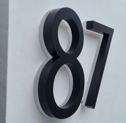 Segnaletica esterna Logo 3d personalizzato retroilluminato segnale luminoso per aziende Illuminazione pubblicitaria