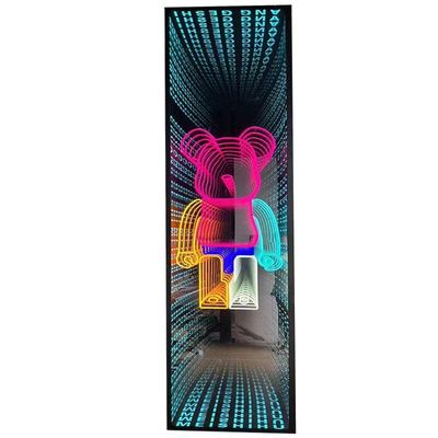 DC12V Magic Led Infinity Bath 3D Tunnel Mirror Specchio decorativo per pista da ballo Infinity