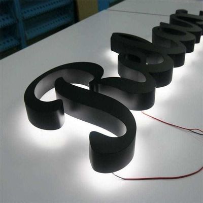 Custom Metal Outdoor Illuminated 3D Signage Back LED Light House Numero per matrimoni