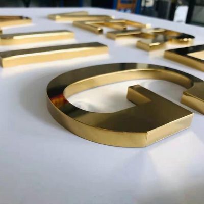 Segnali LED personalizzabili in acciaio inossidabile per alfabeto da A a Z e numeri