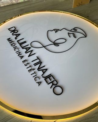 Segnali LED personalizzabili in acciaio inossidabile per alfabeto da A a Z e numeri