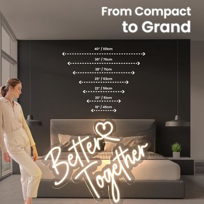 Fornitura di corrente continua Luce acrilica al neon per logo personalizzato Segno di matrimonio e lavagna pubblicitaria