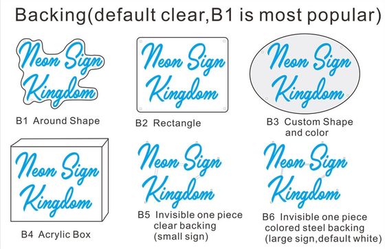 Fornitura di corrente continua Luce acrilica al neon per logo personalizzato Segno di matrimonio e lavagna pubblicitaria
