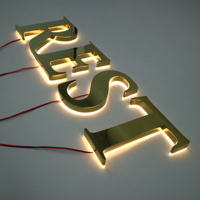 LED Strips Fonte di luce Custom Metal Storefront Outdoor Front 3D Shop Business Signage