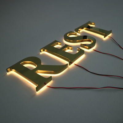LED Strips Fonte di luce Custom Metal Storefront Outdoor Front 3D Shop Business Signage