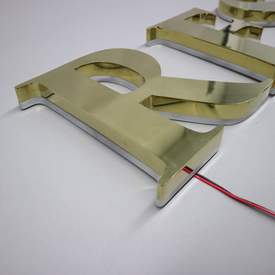 LED Strips Fonte di luce Custom Metal Storefront Outdoor Front 3D Shop Business Signage