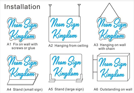 Cartellone pubblicitario commerciale di ottone Neon Light Sign Wedding con logo personalizzato