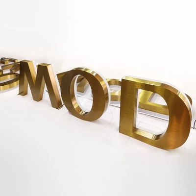 Logo in lettere piccole 3D Segnaletica aziendale acrilica per ufficio e negozio 12V Voltaggio di ingresso