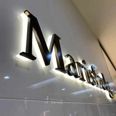 Segnaletica a led personalizzata 3D metallo in acciaio inossidabile