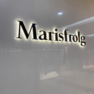 Segnaletica a led personalizzata 3D metallo in acciaio inossidabile