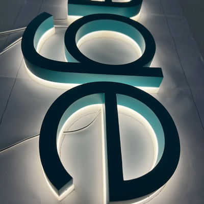 Dimensioni personalizzate Lettere di canale in metallo a LED segnale retroilluminato per pubblicità esterna personalizzata