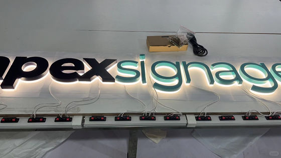 Dimensioni personalizzate Lettere di canale in metallo a LED segnale retroilluminato per pubblicità esterna personalizzata