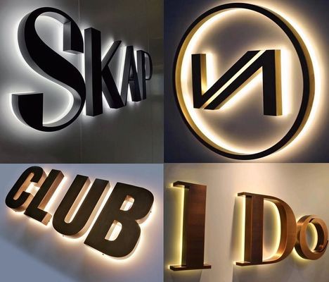 Segnaletica letteraria personalizzata Segnaletica interna acrilica per hotel e segnaletica 3D esterna a led per ospedali