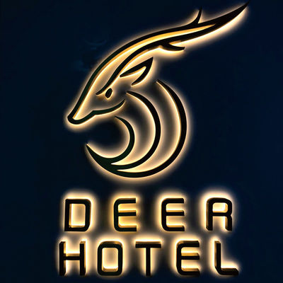 Segnaletica letteraria personalizzata Segnaletica interna acrilica per hotel e segnaletica 3D esterna a led per ospedali