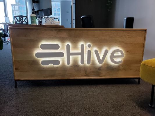 12V LED Strips Custom Metal Business Advertising Signage per ufficio Lettere murali Logo